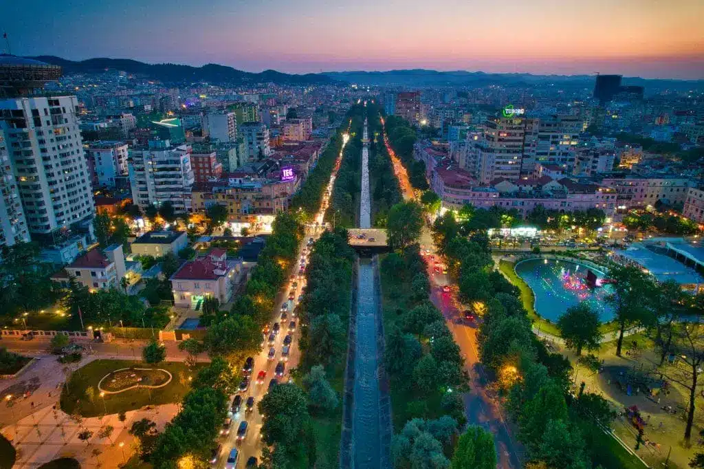 Tirana at Night