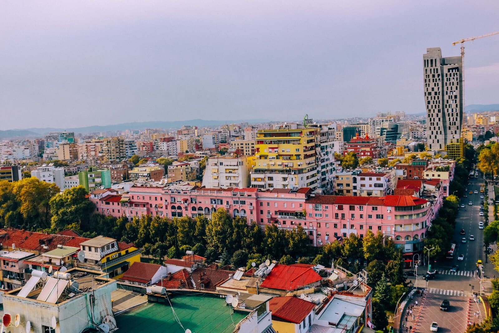 Colorful Tirana Buildings